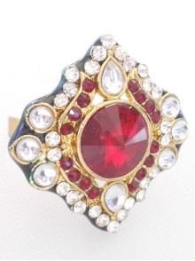 Kundan Finger Ring